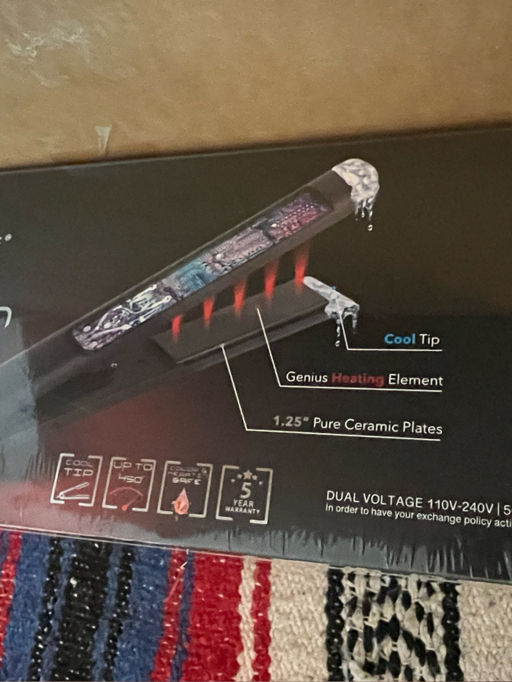 Platinum Hair Straightener - Black